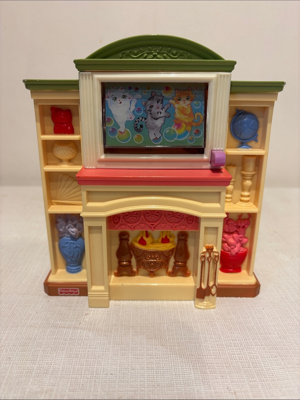 2006 Fisher Price Loving Family Fire Place & TV